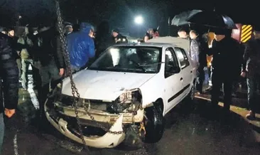 Polis otosu denize düştü