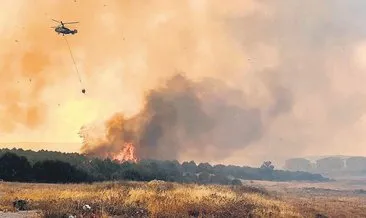 Çanakkale’de alevlere karşı amansız mücadele #canakkale