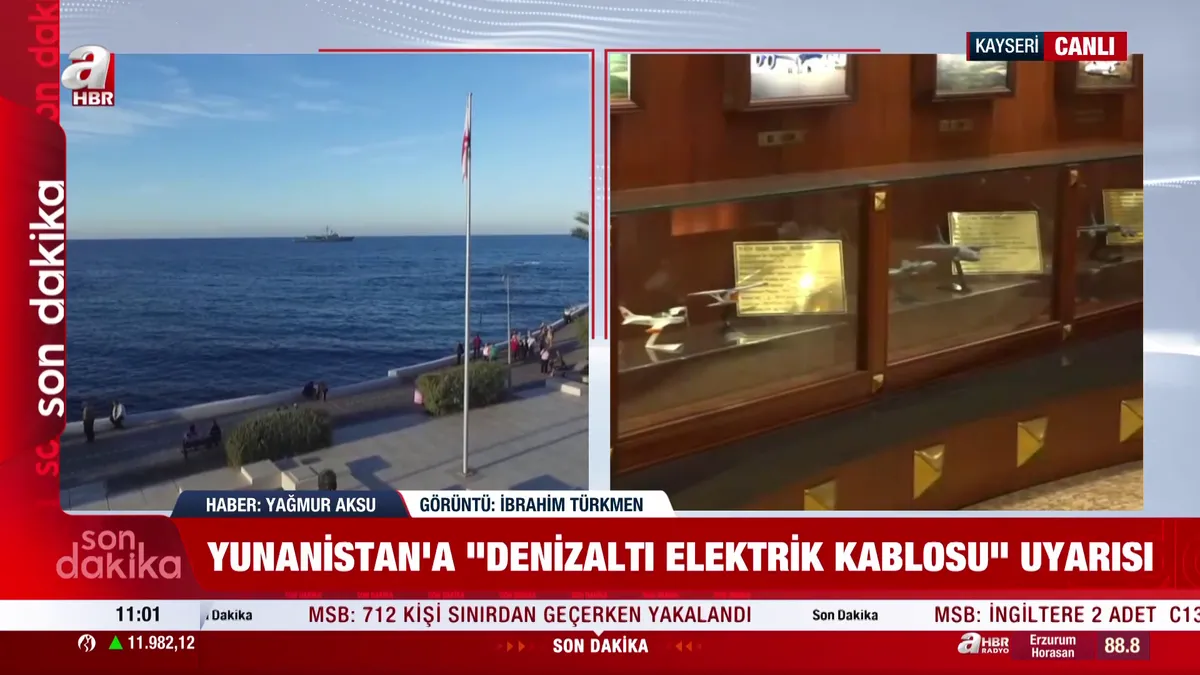 MSB'den Yunanistan ve GKRY'ye 'elektrik güzergahı' uyarısı: Kıta sahanlığımızda hiçbir faaliyete izin verilmeyecek | Video