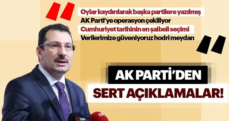 AK Parti’den açıklama: Cumhuriyet tarihinin en şaibeli seçimi