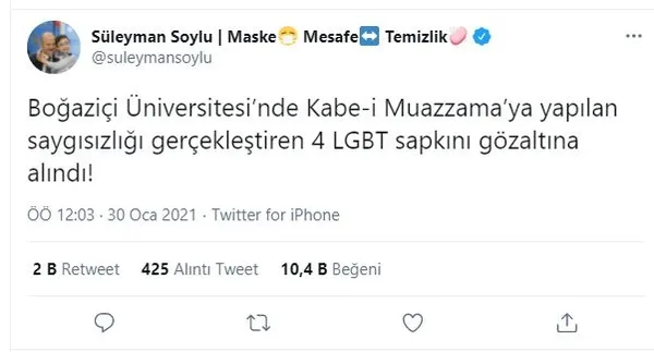 SON DAKİKA HABERİ | Boğaziçi'ndeki 'Kabe' saygısızlığını gerçekleştiren 4 kişi gözaltına alındı