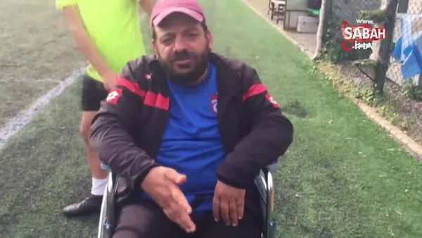 Tekerlekli sandalye futbol aşkına engel olamadı