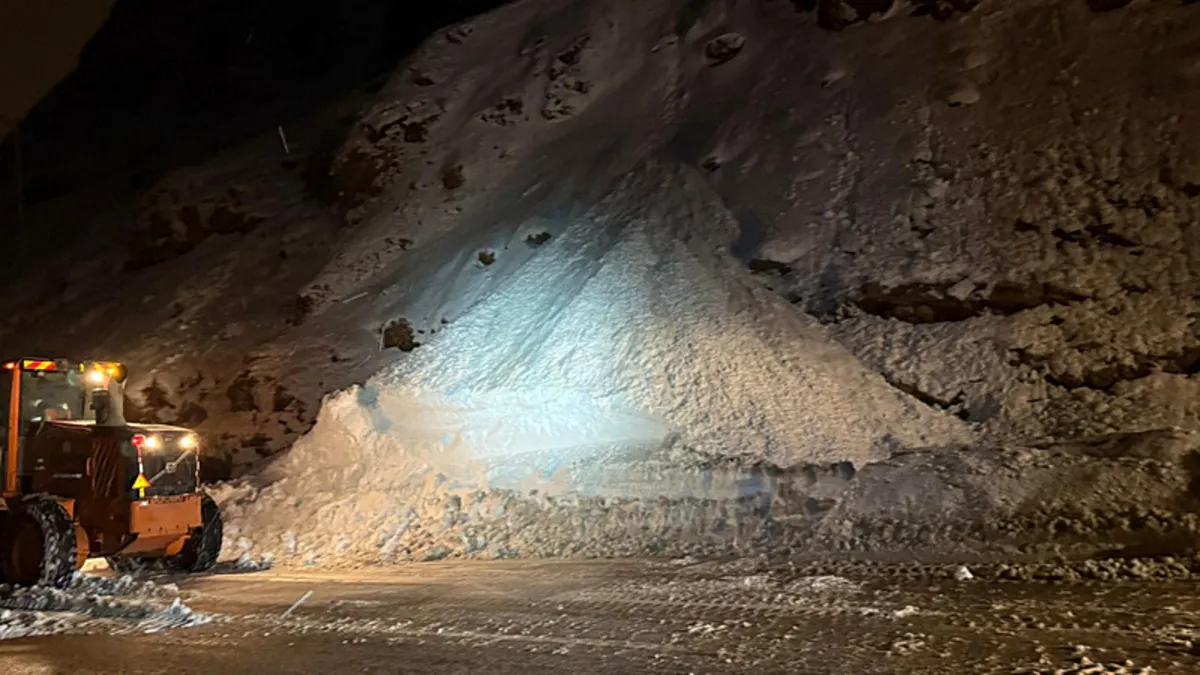 Van-Bitlis kara yoluna çığ düştü: Yol ulaşıma kapandı! Van-Bitlis kara yoluna çığ düştü: Yol ulaşıma kapandı!
