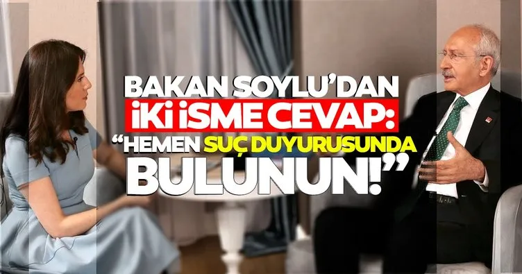 Bakan Soylu’dan Kılıçdaroğlu ve Kübra Par’a cevap: Adınıza üzüldüm! Suç duyurusunda bulunun