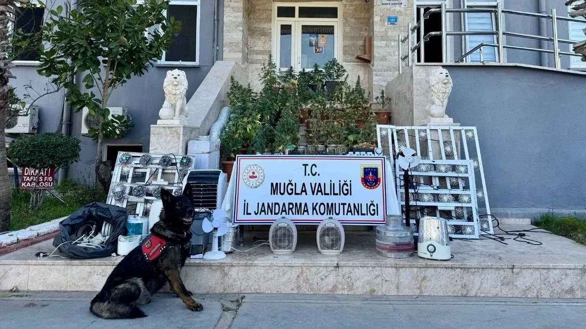 Muğla’da uyuşturucu operasyonu! Evini imalathaneye çevirmiş