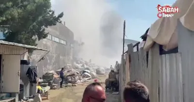 Tuzla’da geri dönüşüm tesisinde korkutan yangın! | Video