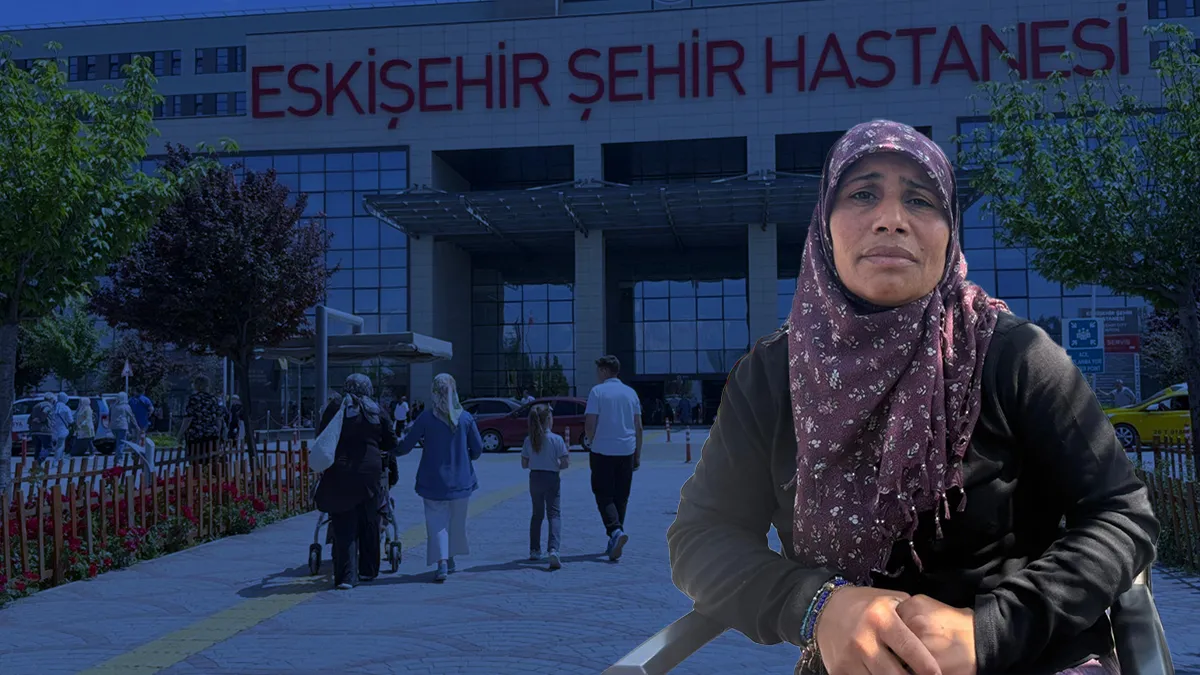 Eskişehir'de tarla yolu kavgası sonrası darbedildiği iddia edilen 4 çocuk annesi.