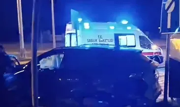 Batman’da iki otomobil kafa kafaya çarpıştı: 1 yaralı