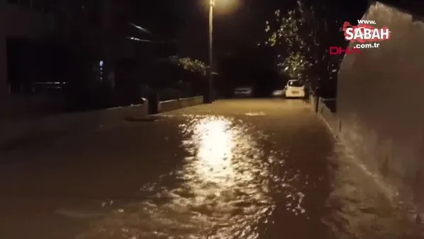 Çanakkale'de sağanak nedeniyle dere taştı! Çardak'ta tarla ve bahçeler su altında kaldı | Video
