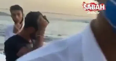 Şevval Şahin’in eski sevgilisi mekanı bastı yeni sevgilisini denize attı! O anlar kamerada | Video