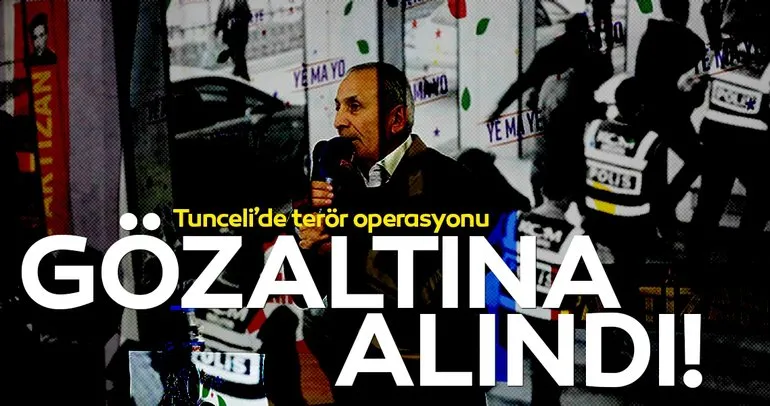 Tunceli’de HDP İl Başkanı gözaltına alındı