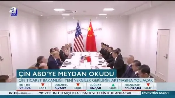 Çin ABD’ye meydan okudu