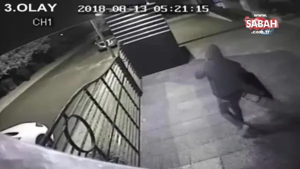 Aydın'da 8 ayrı hırsızlık olayına karışan hırsızın rahatlığı kamerada