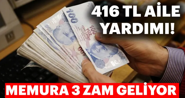 Memurlara müjde! Yeni yılda memura 3 zam!