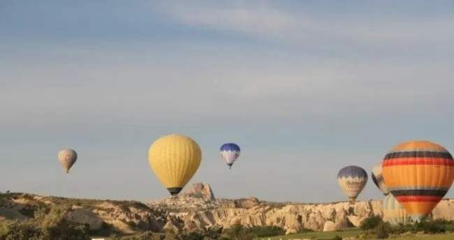 Nevşehir’de Balon uçuşlarına rüzgar engeli