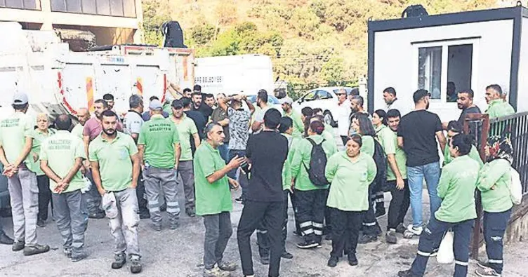 Maaş alamayan işçiler iş bıraktı