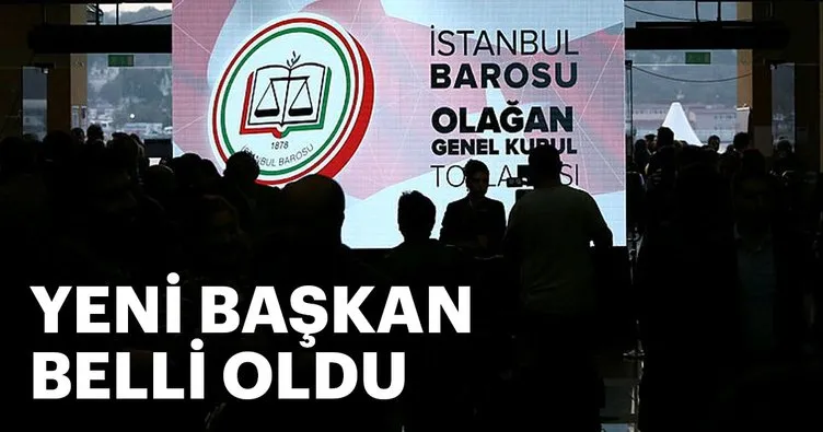 İstanbul Barosu başkanlığına Mehmet Durakoğlu seçildi