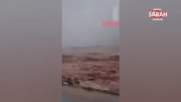 Libya'daki felaketin en korkunç görüntüsü! Sel böyle geldi | Video