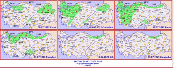 Kurban Bayramı il il hava durumu raporu! 9-10-11-12 Temmuz 2022 Bayramda hava durumu nasıl olacak, güneşli mi, yağmurlu mu? -