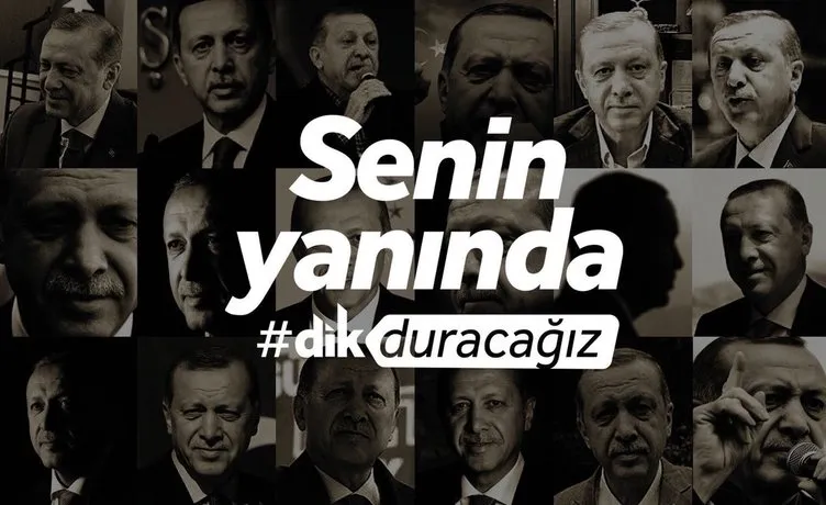 Cumhurbaşkanı Erdoğan'a dev destek! Senin yanında dik duracağız