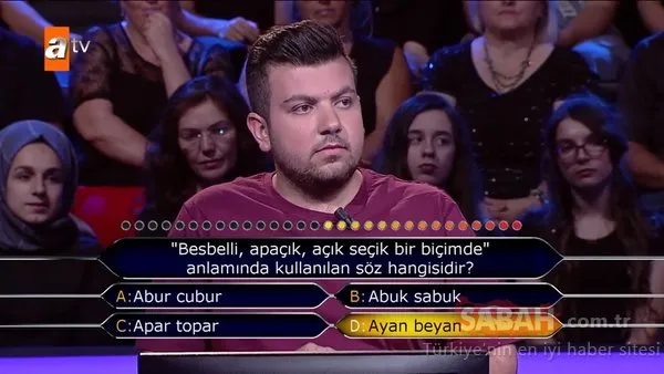 Kim Milyoner Olmak İster? 771. Bölüm tüm soru ve cevapları