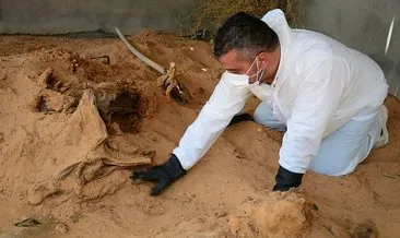Hafter milislerinden kurtarılan Trablus’ta bir aileye ait toplu mezar bulundu