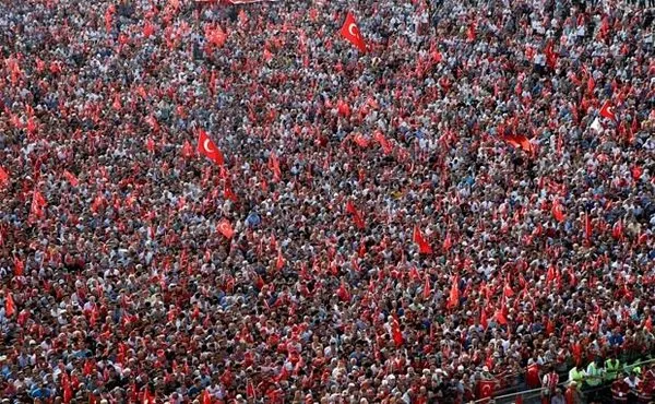 Teröre karşı milyonlarca tek nefes mitingi