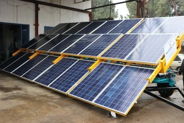 Kahramanmaraşlı girişimciden mobil güneş enerji santrali
