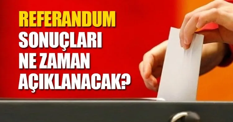 İşte Türkiye Geneli Referandum Sonuçları