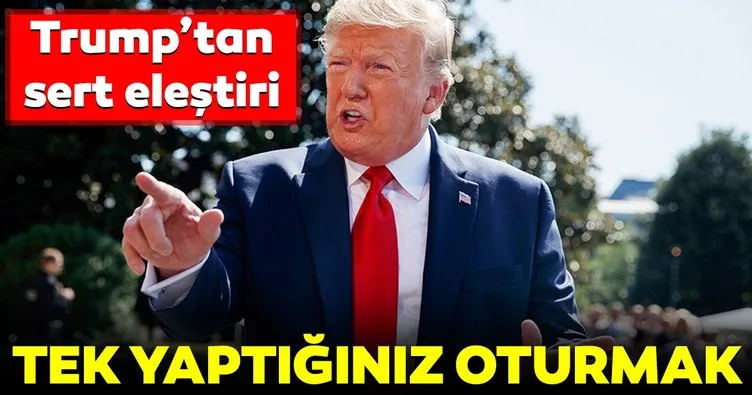 Trump: ECB faizi düşürürken Fed oturuyor