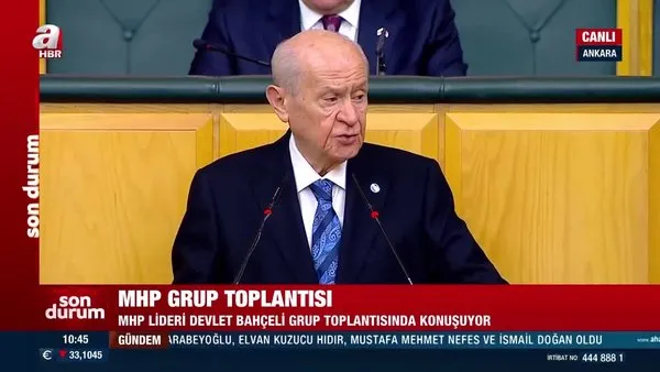 MHP lideri Devlet Bahçeli: 