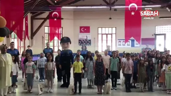 Öğrencilerin karne heyecanına ortak oldular | Video