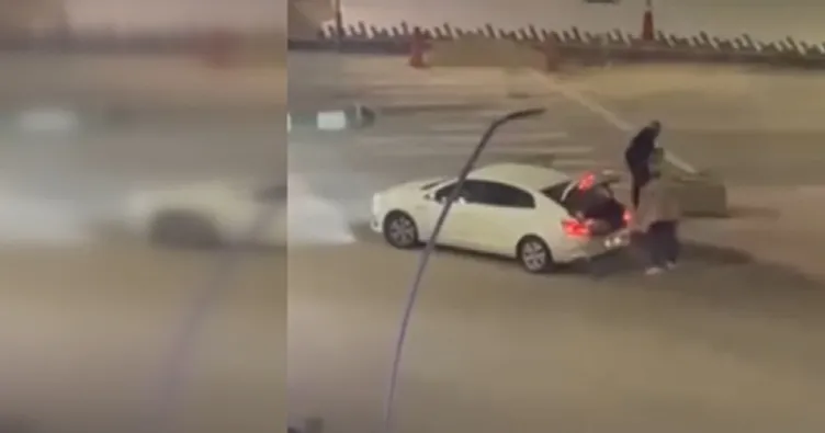 Karabük’te kaldırım taşı hırsızlığı kamerada