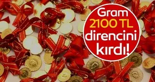 Altın REKOR seviyede: Altın gram fiyatı 2100 TL direncini kırdı