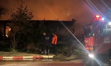 Yalova’da mobilya imalathanesinde yangın #yalova