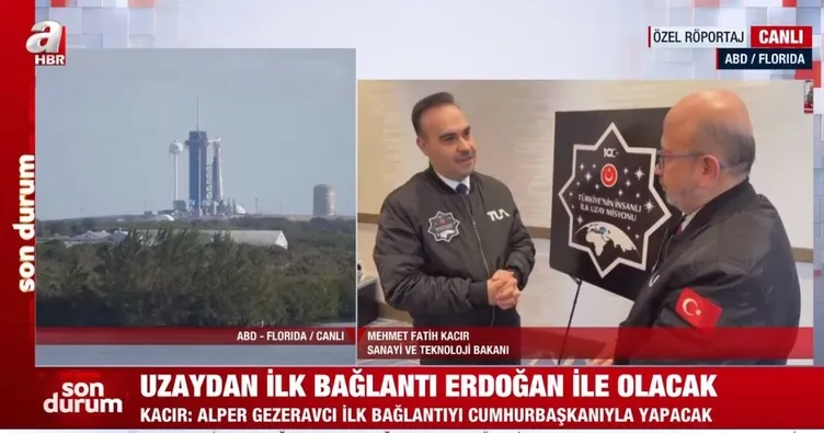 Bakan Kacır tarihi uzay yolcuğu öncesi A Haber’e konuştu: Türk milletinin bir hayali daha gerçekleşiyor