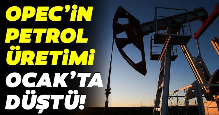 OPEC’in ham petrol üretimi ocakta azaldı