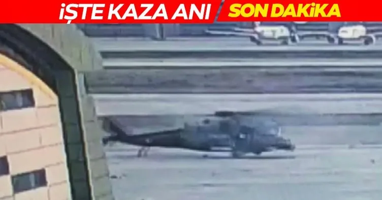 SON DAKİKA: Helikopter kazasının görüntüleri ortaya çıktı