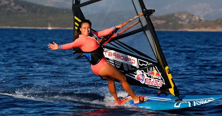 Lena Erdil rüzgâr sörfünde 3. oldu