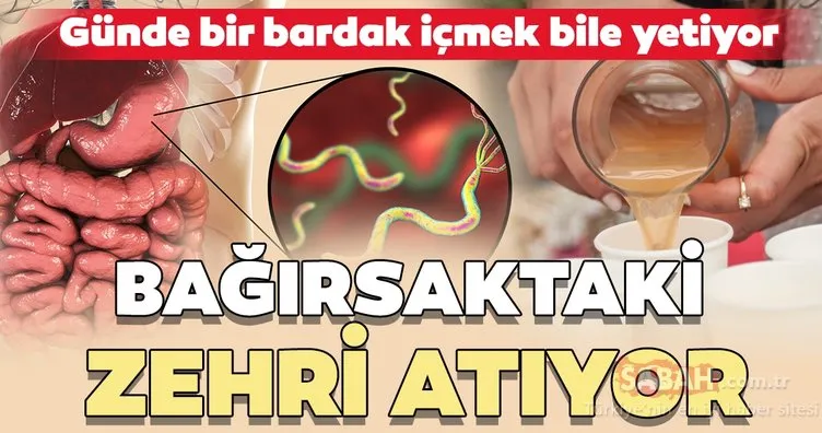 Bağırsaktaki zehrin tamamını atıyor!