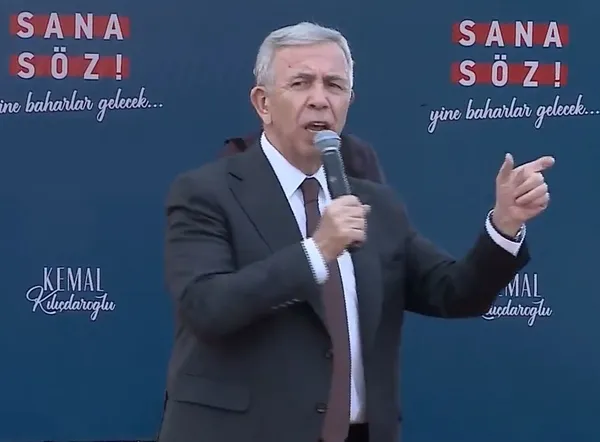 HDP bayraklı CHP mitinginde Mansur Yavaş'tan 'mevsimlik milliyetçilik'
