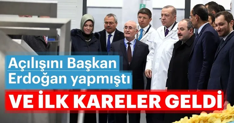 Başkan Erdoğan’ın açılışını yaptığı PepsiCo fabrikasından ilk görüntüler