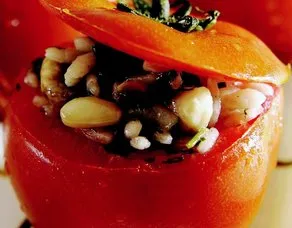 Mantarlı Domates Dolması