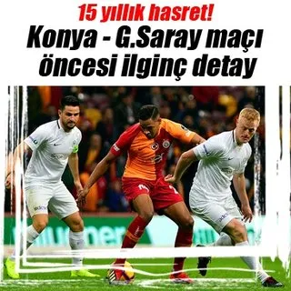 Konyaspor, Galatasaray galibiyetine hasret