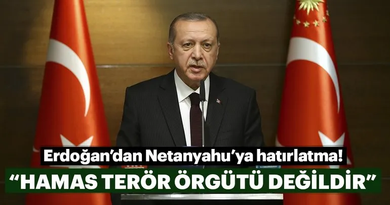 Cumhurbaşkanı Erdoğan: Filistinliler terörist değildir