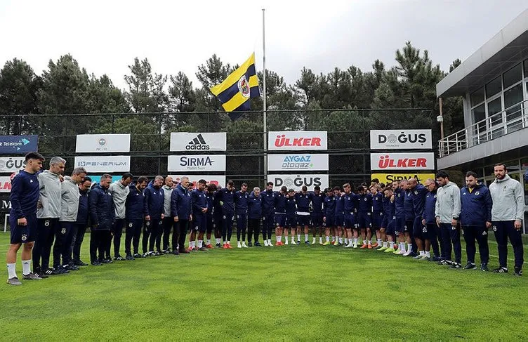 Can Bartu Tesisleri’nde Can Bartu için Fenerbahçe bayrağı yarıya indirildi