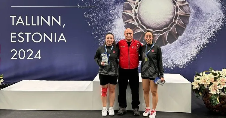 Erzincan’ın ’altın kızları’ Estonya’da altın madalya kazandı