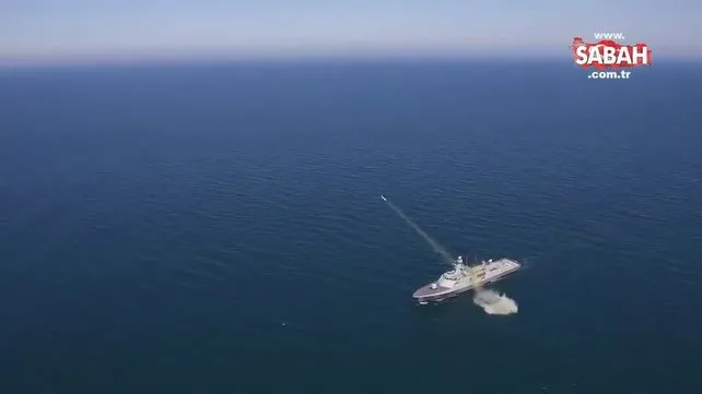 İşte ATMACA'nın vurduğu geminin son hali | Video