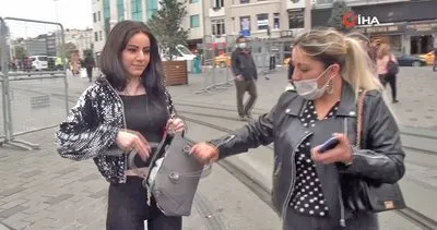 Son dakika! İstanbul Taksim’de maske takmadıkları için ceza yiyen kadınlar, gazetecilere saldırdı | Video