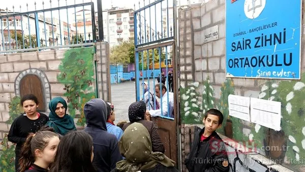 İstanbul'da bir ortaokulda yangın paniği!